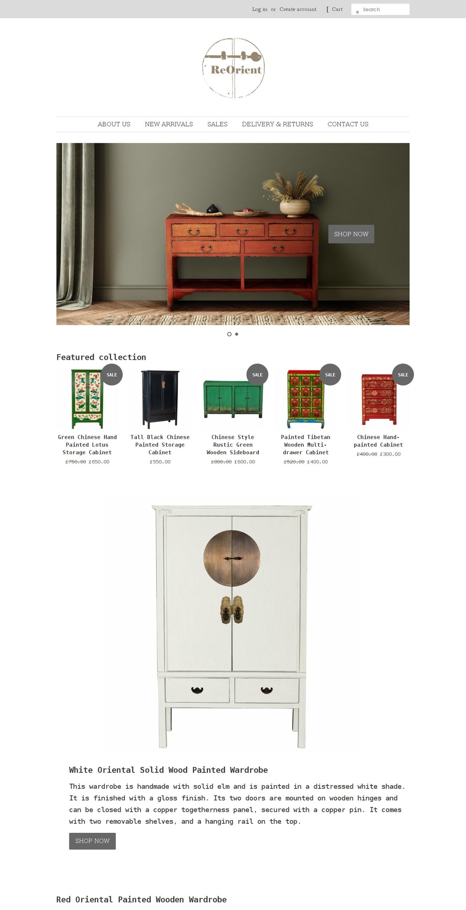 reorient-home.co.uk shopify website screenshot