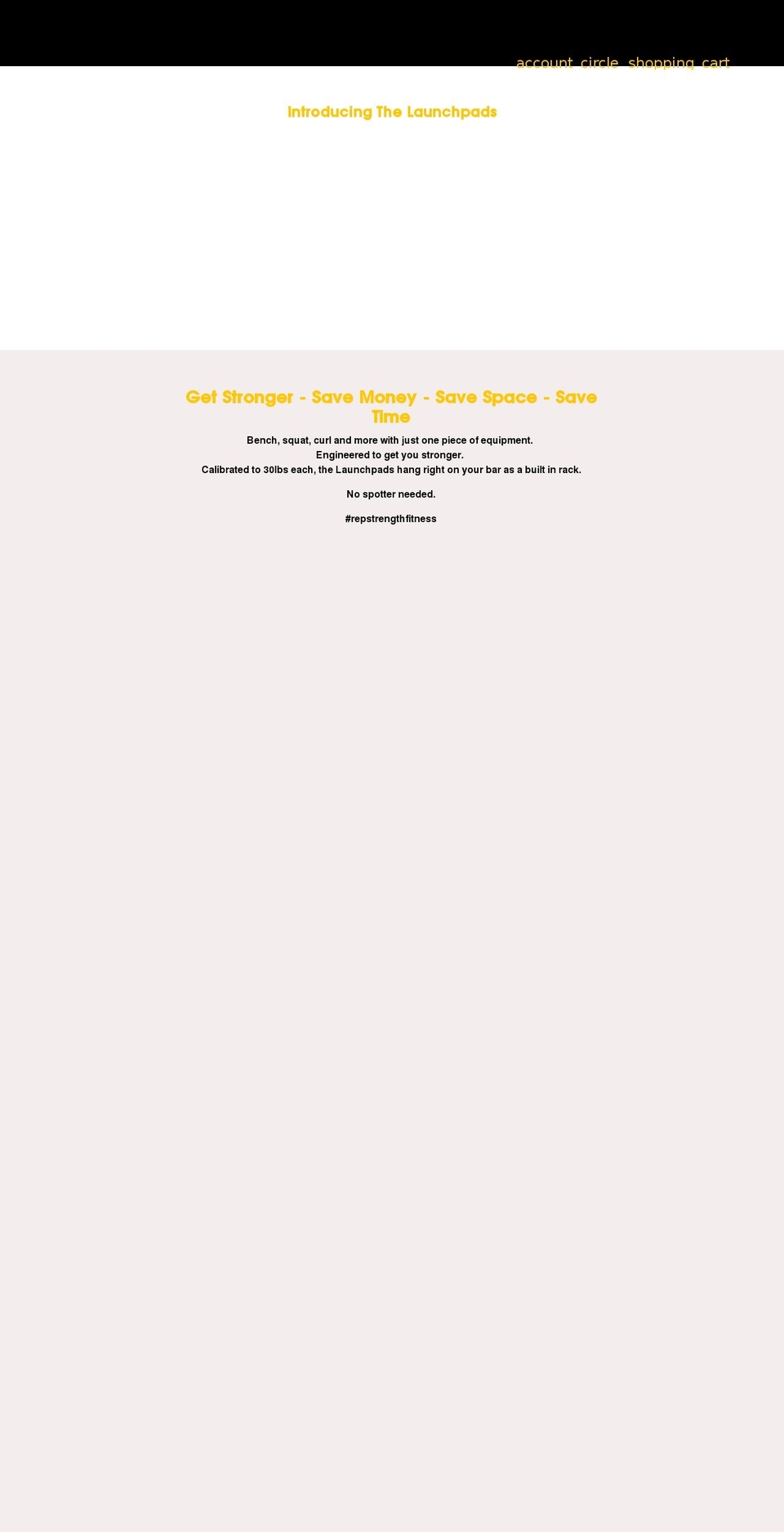 rep-strength.com shopify website screenshot
