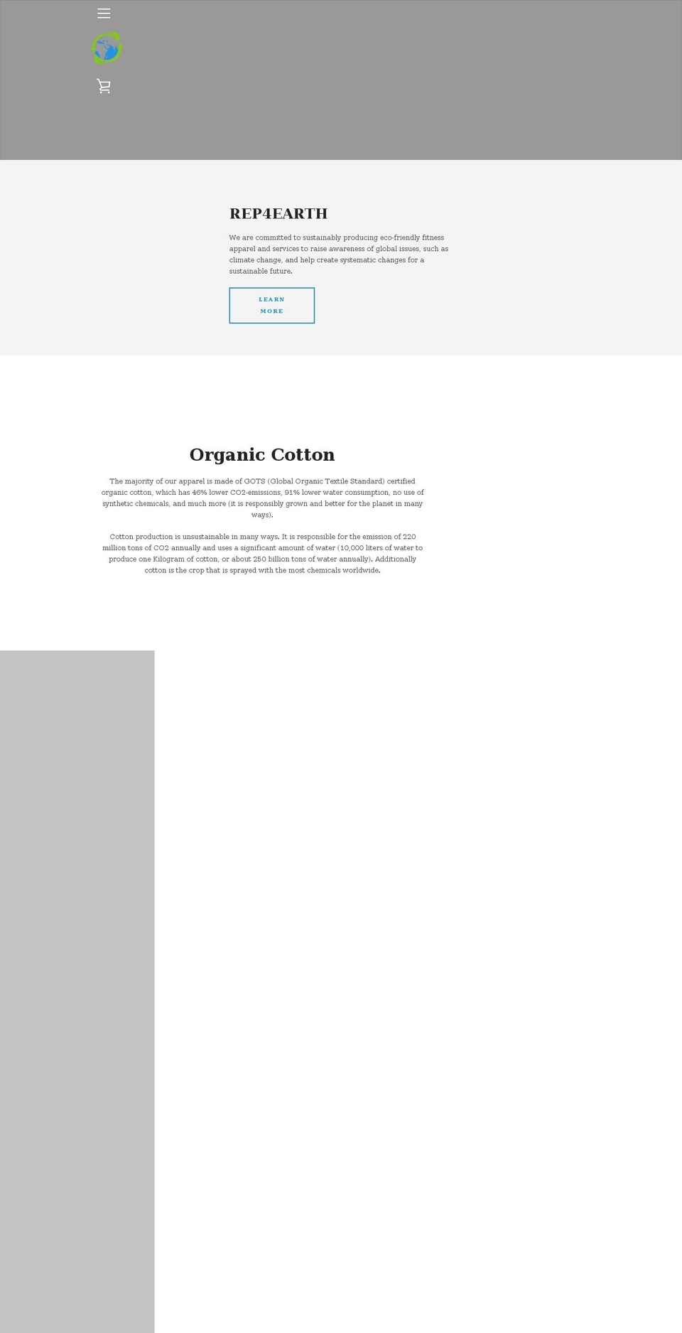 rep4earth.com shopify website screenshot