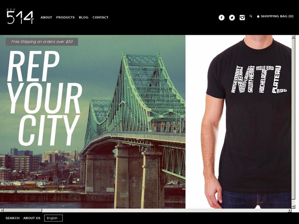 rep514.clothing shopify website screenshot