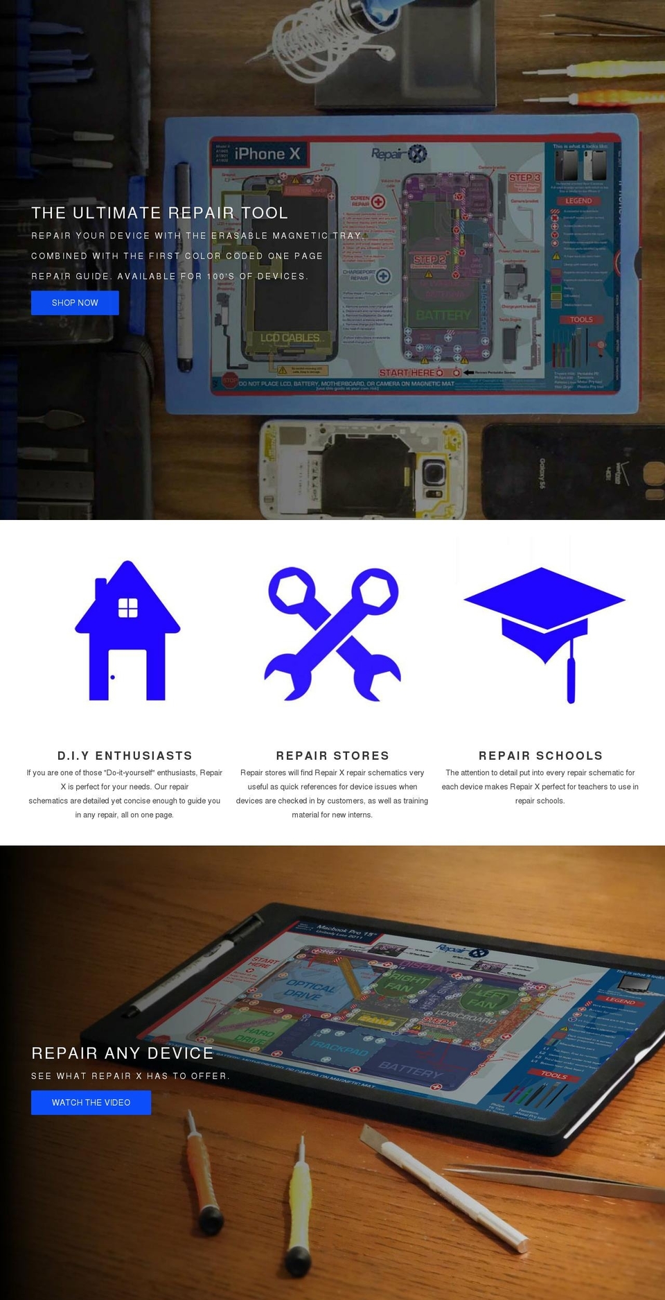 repairschematics.com shopify website screenshot
