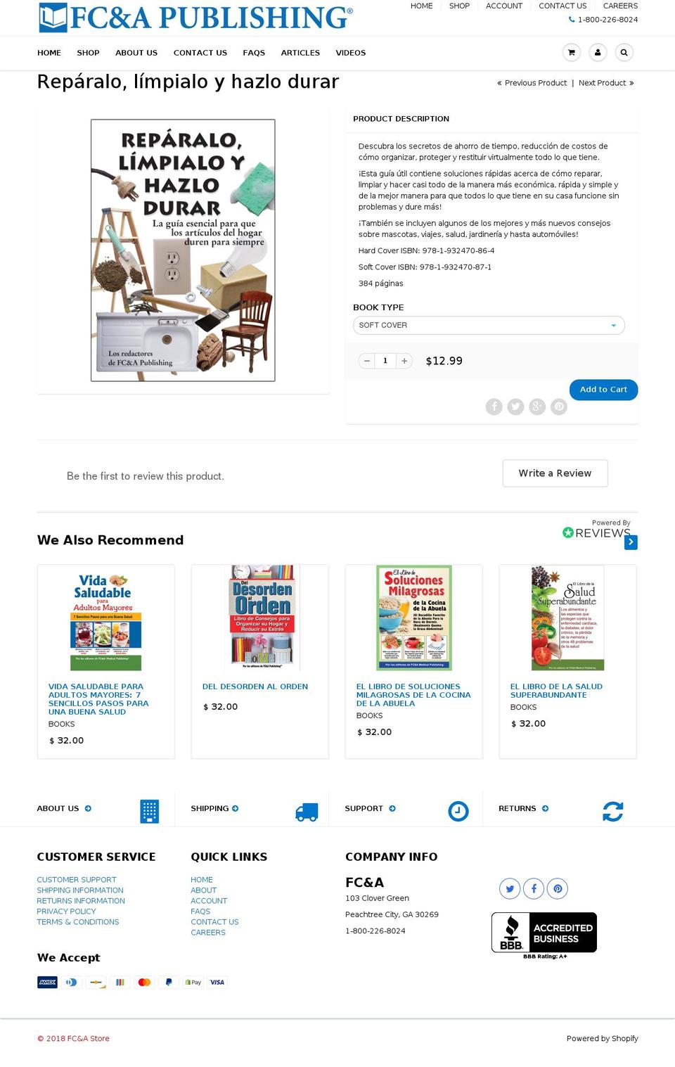 reparlolimpialoyhazlodurar.com — Shopify storefront screenshot