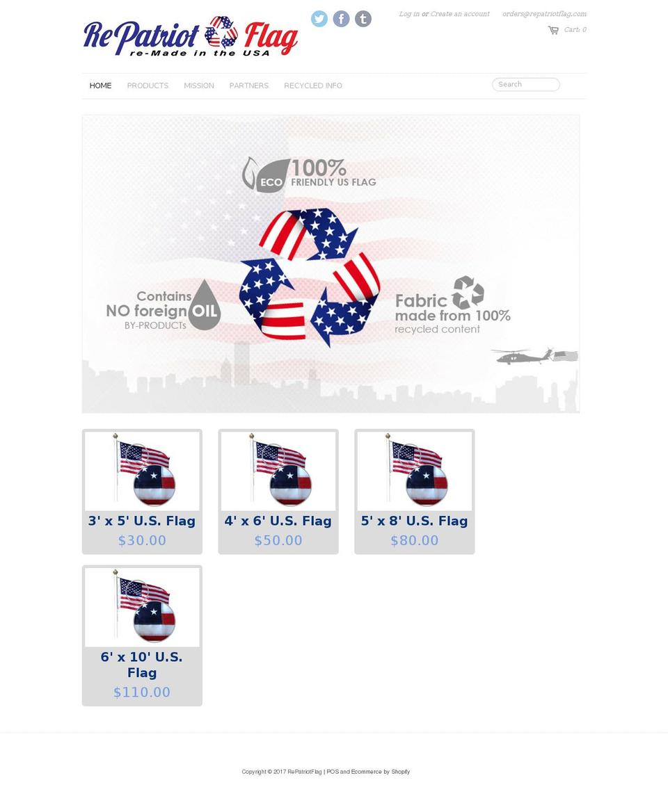 repatriotflag.com shopify website screenshot