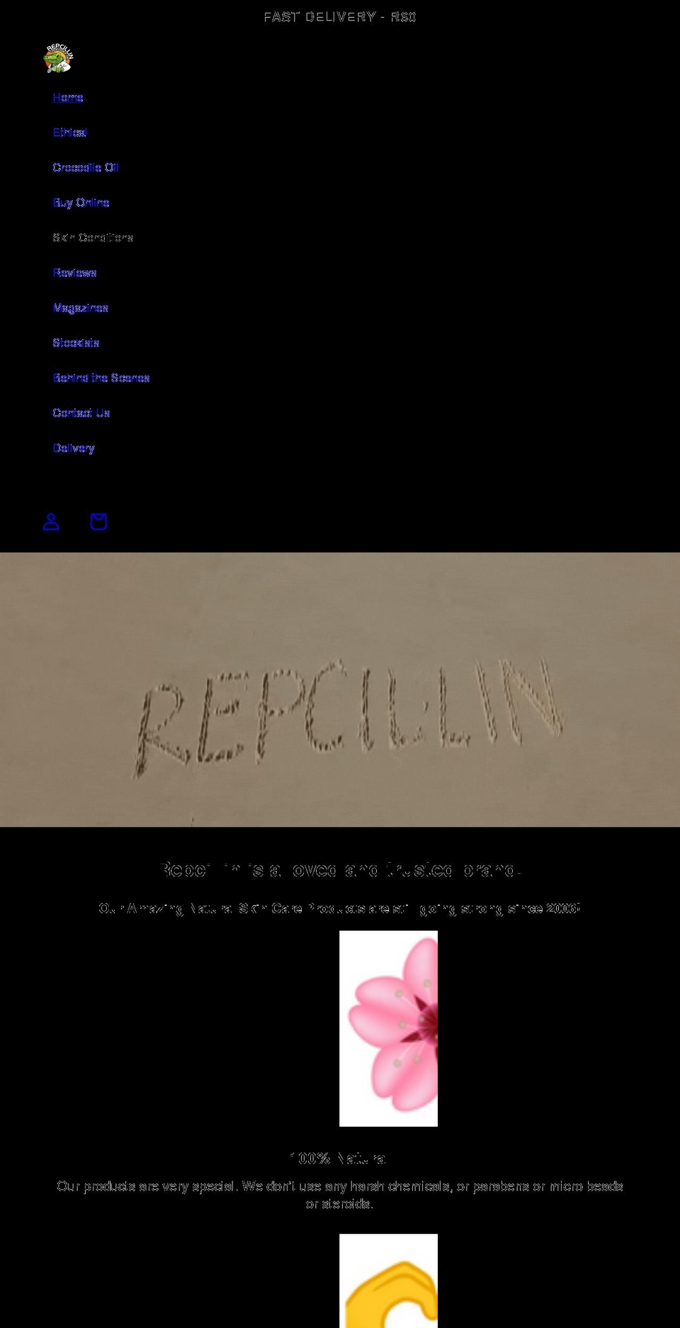 repcillin.com shopify website screenshot