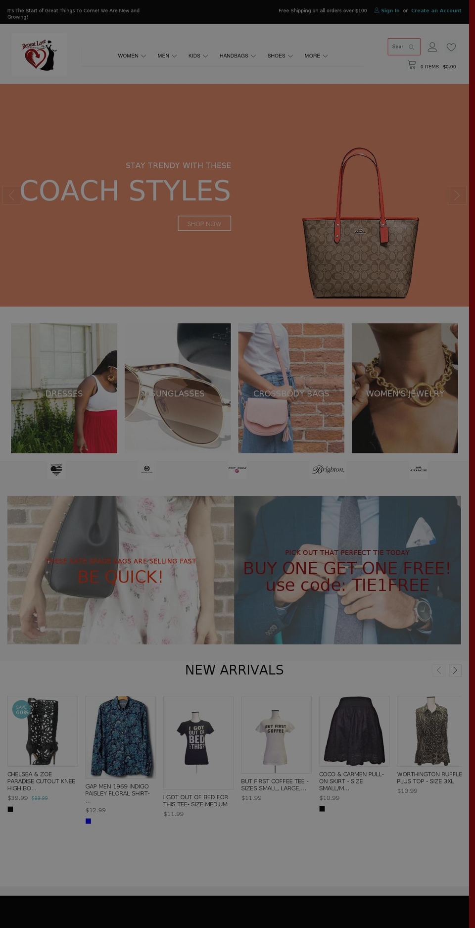 repeatlove.com shopify website screenshot