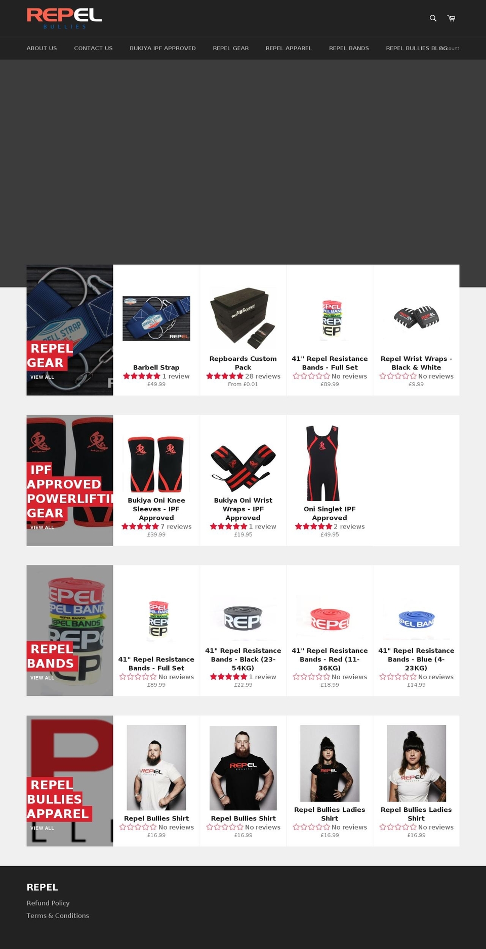 repelbullies.com shopify website screenshot