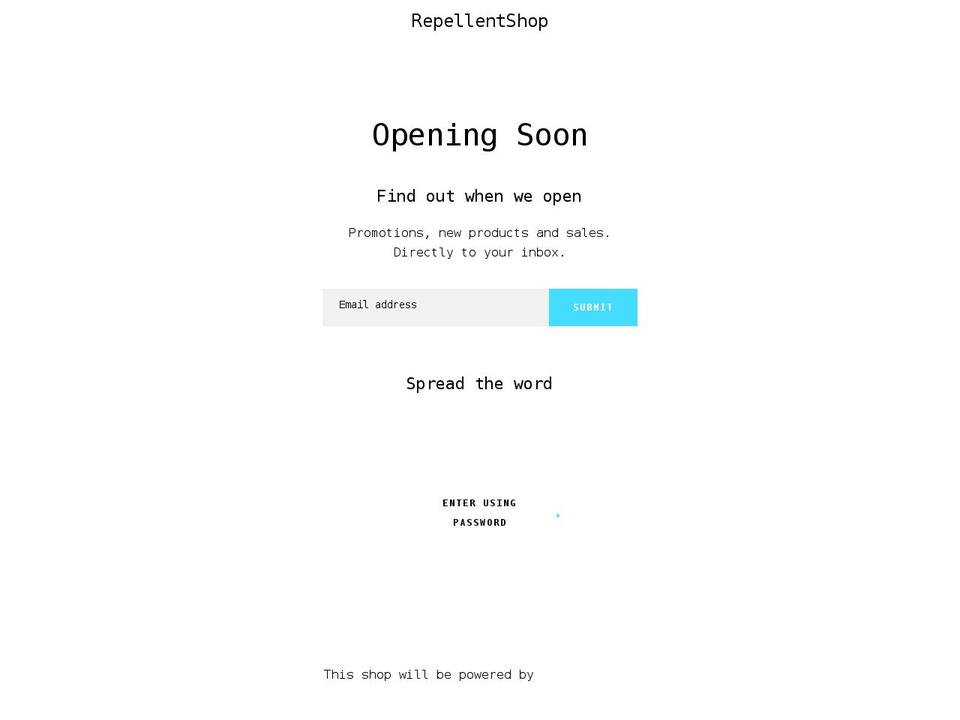 repellentshop.myshopify.com shopify website screenshot