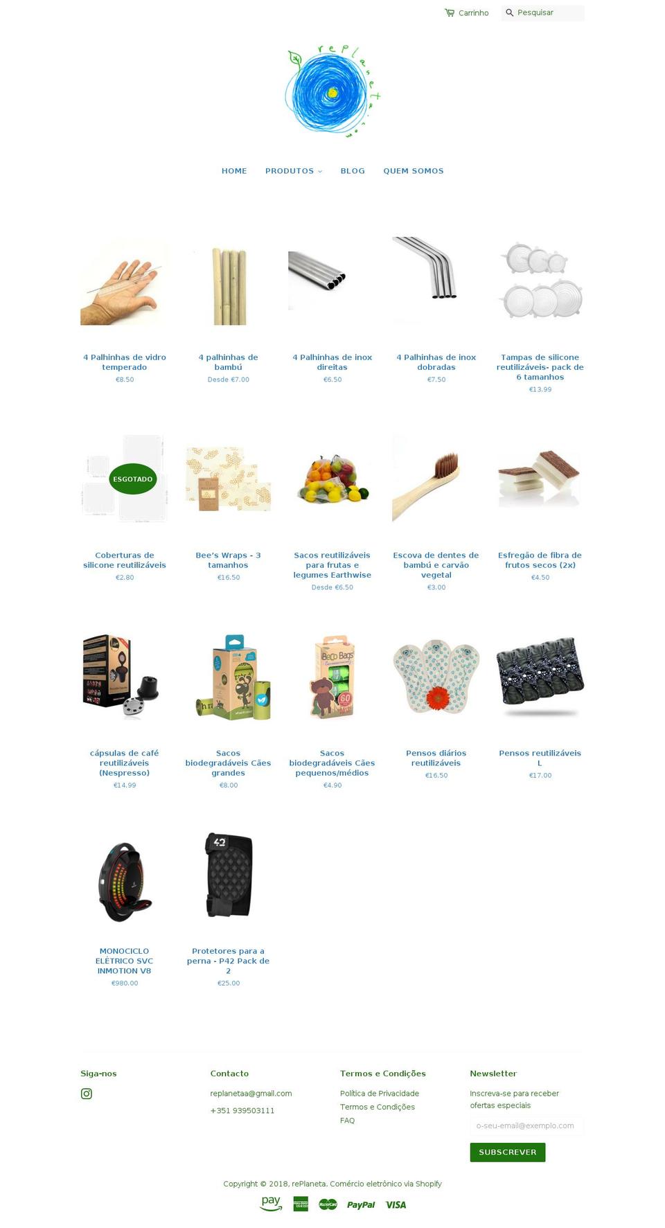 replaneta.com — Shopify storefront screenshot