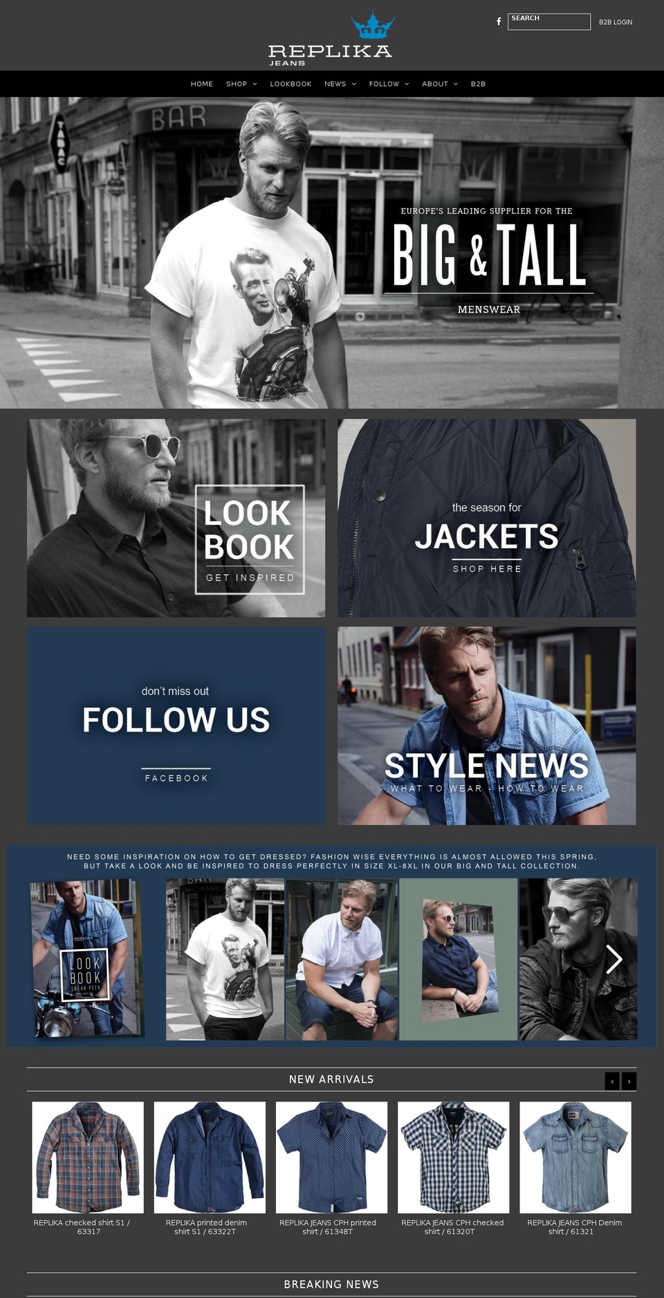 replikajeans.com shopify website screenshot