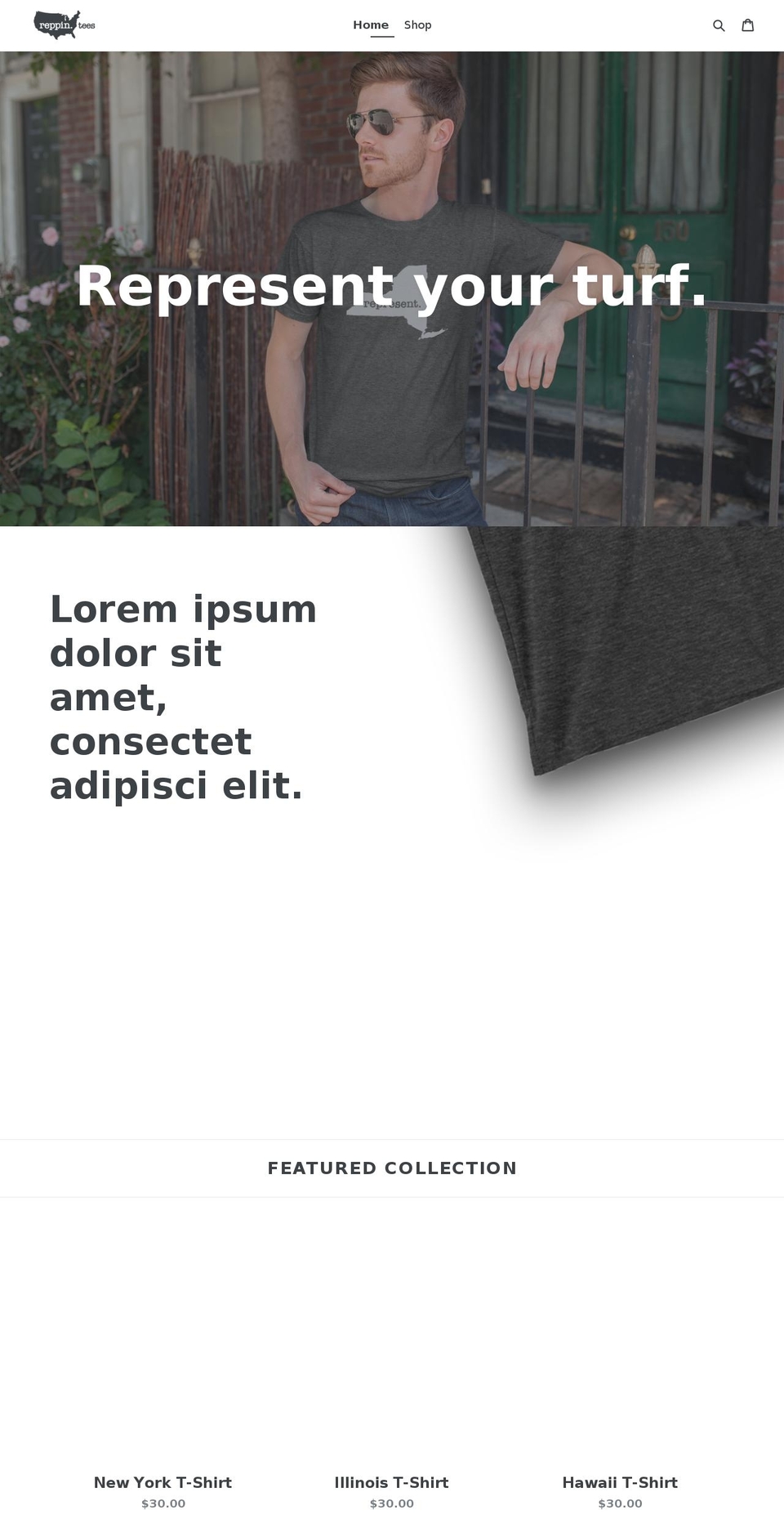 reppintees.com — Shopify storefront screenshot
