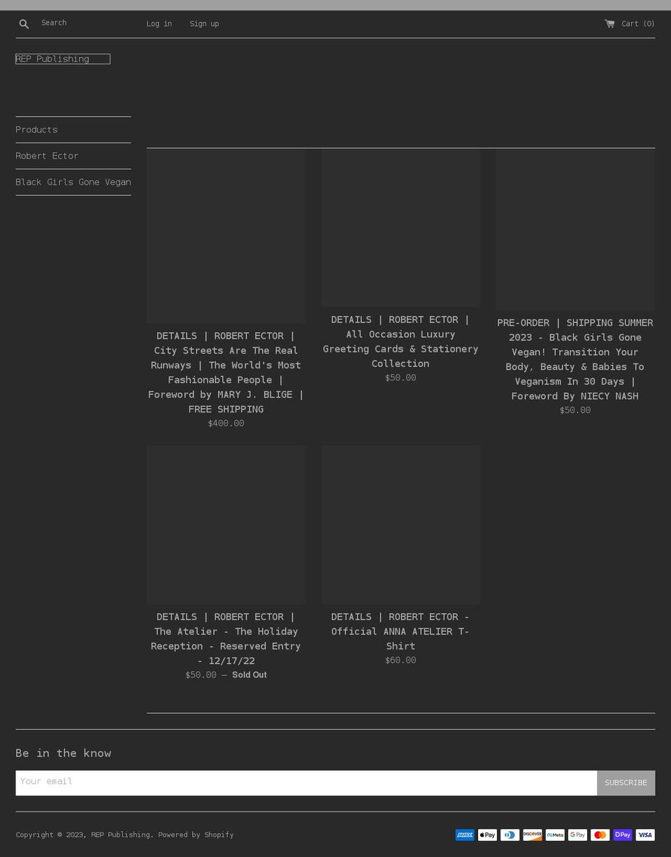 reppublishing.com shopify website screenshot