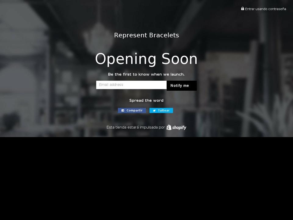 representbracelets.com — Shopify storefront screenshot