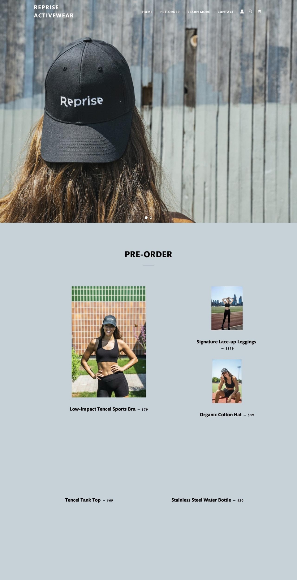 repriseactivewear.com — Shopify storefront screenshot