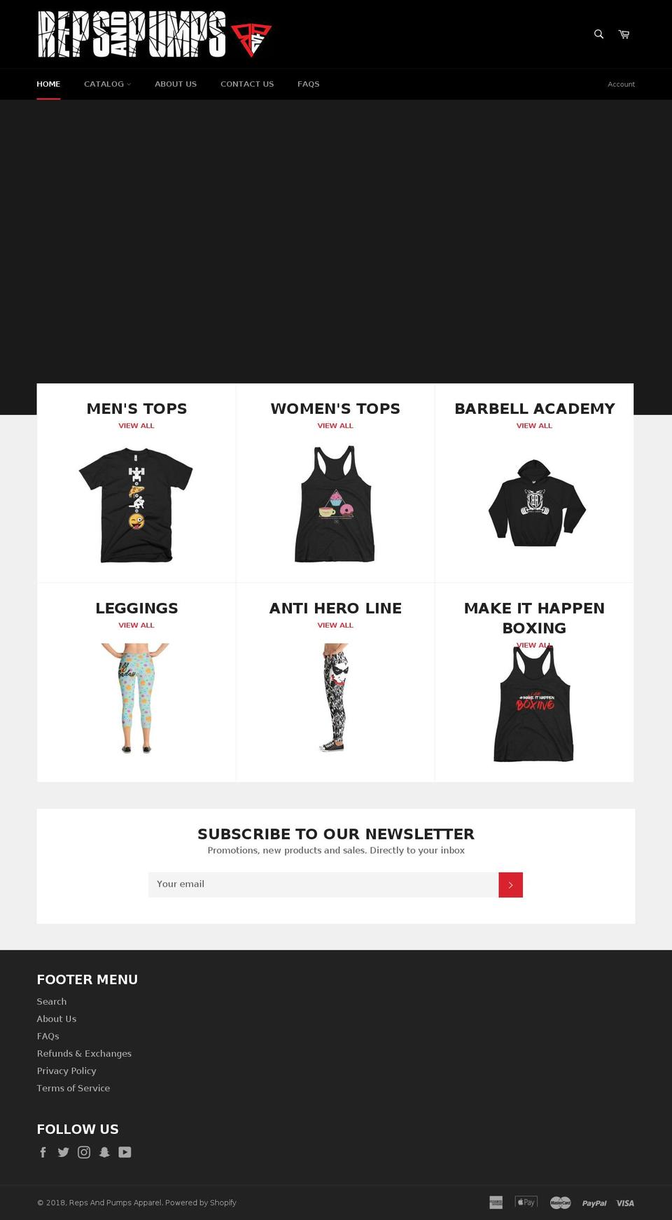 repsandpumps.com — Shopify storefront screenshot