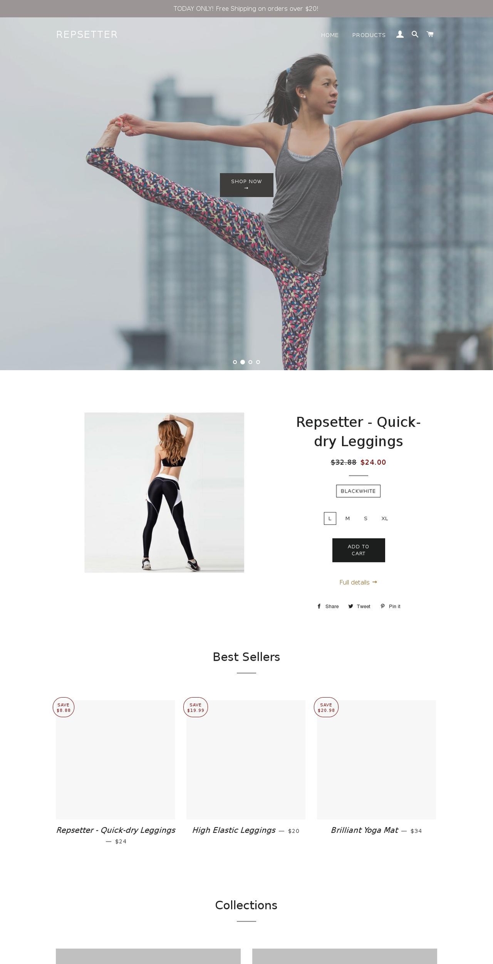 repsetter.com — Shopify storefront screenshot