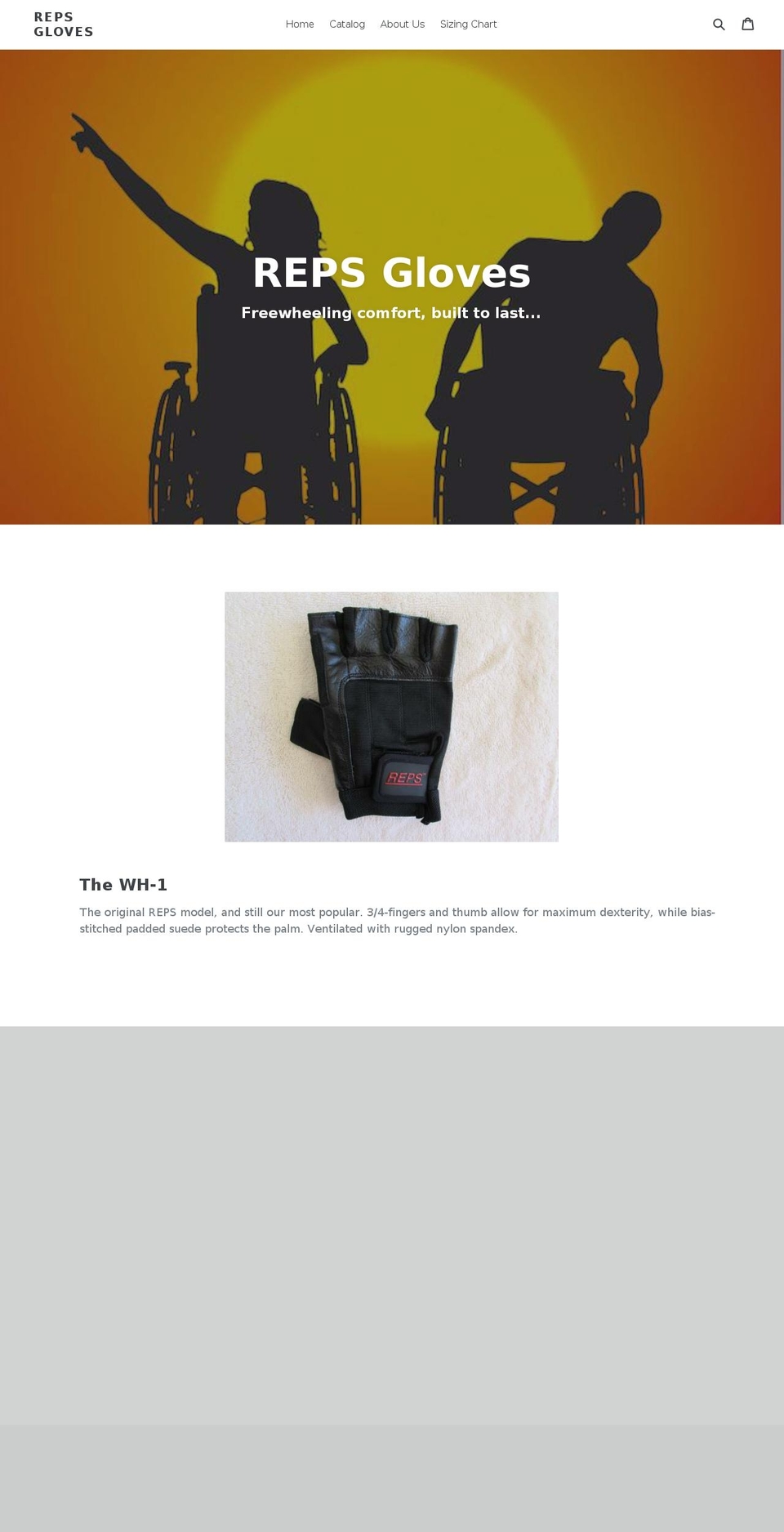 repsgloves.com shopify website screenshot