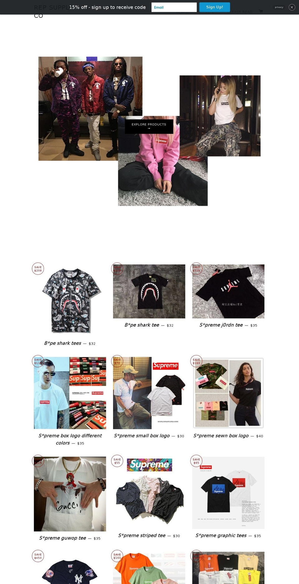 repsupplyco.com shopify website screenshot