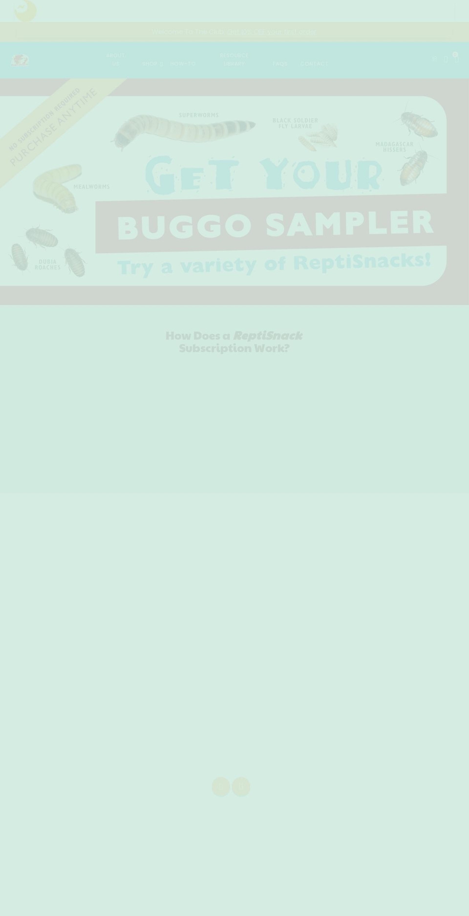 reptisnack.com shopify website screenshot