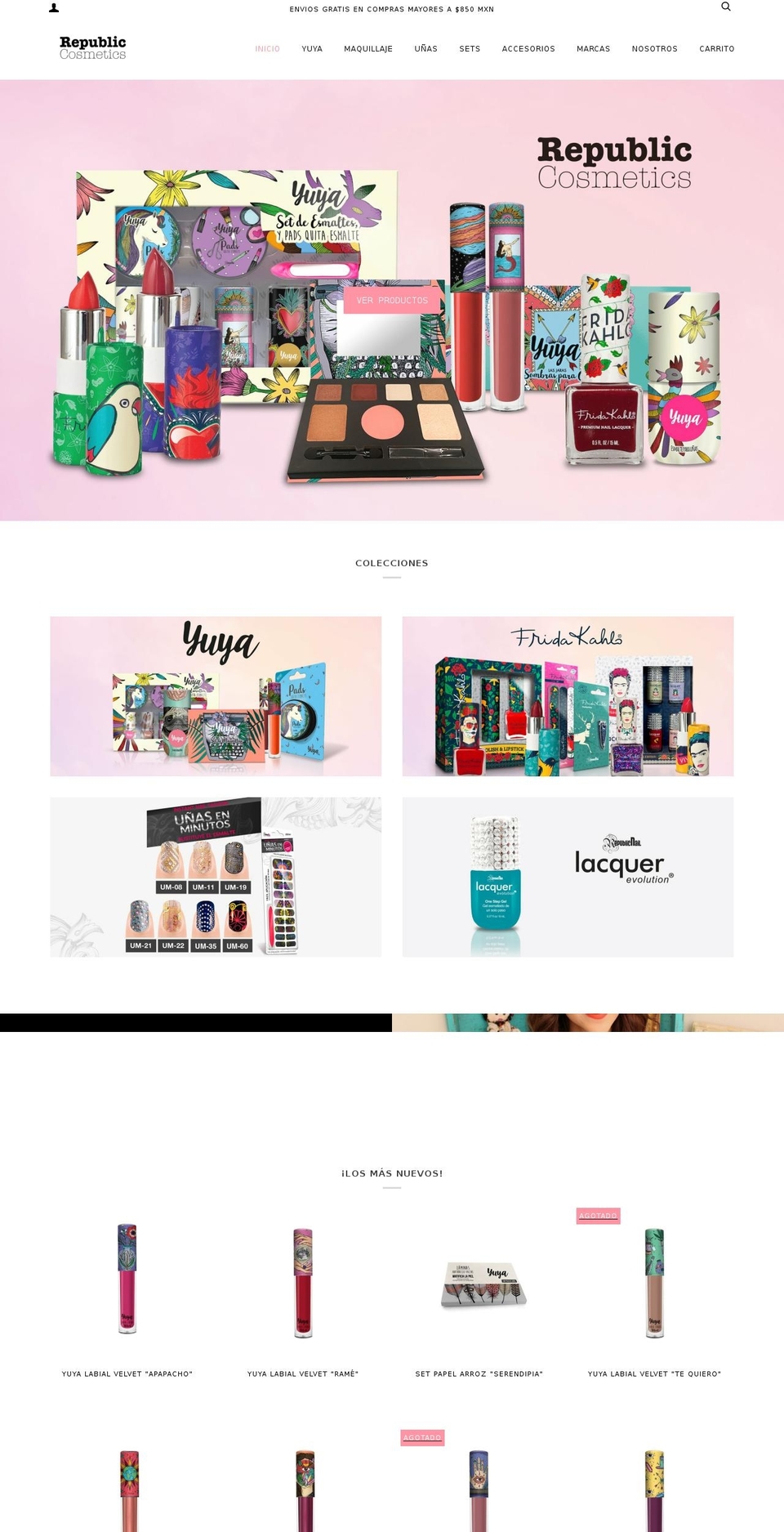republicnailmx.com shopify website screenshot