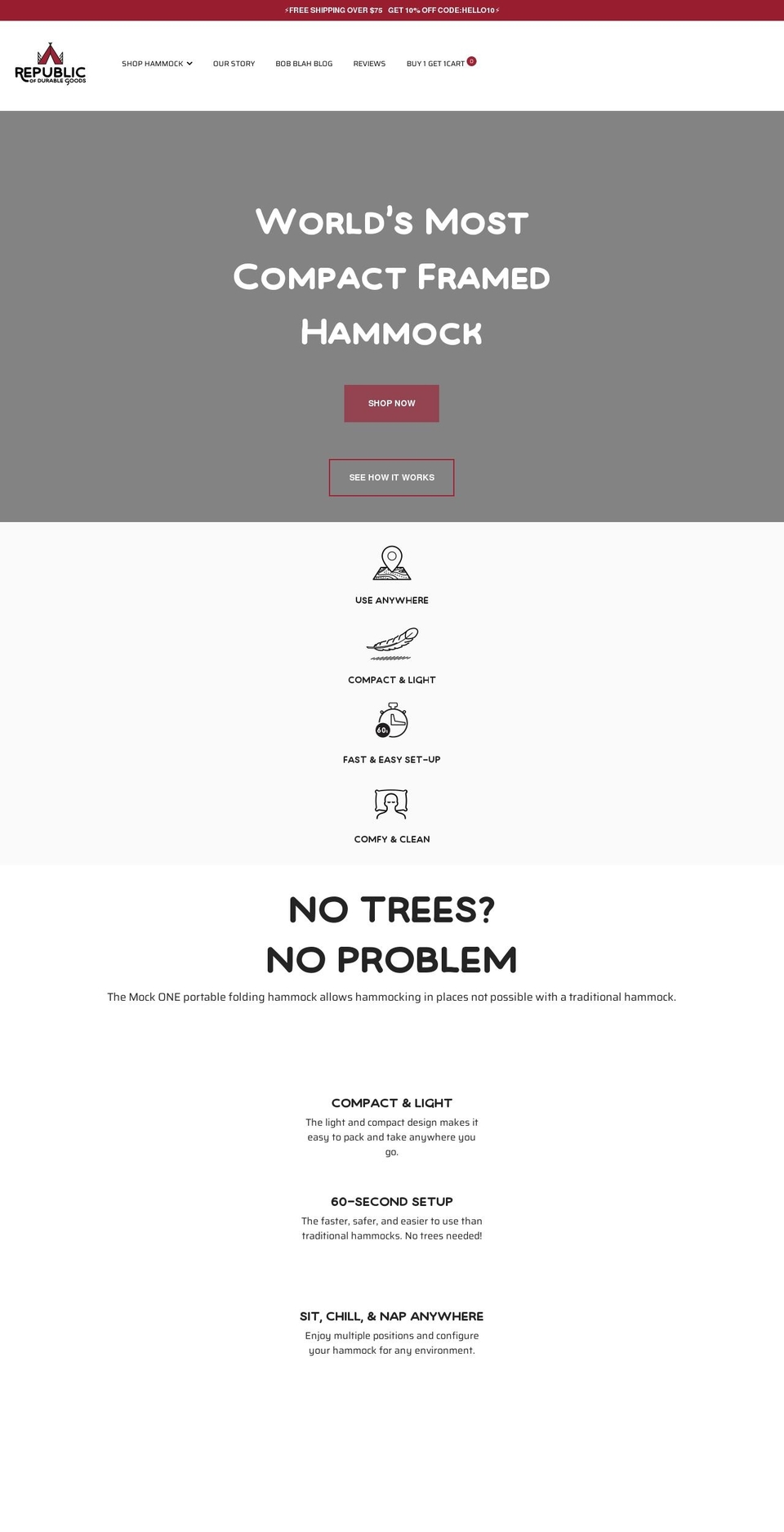 republicofdurablegoods.com shopify website screenshot