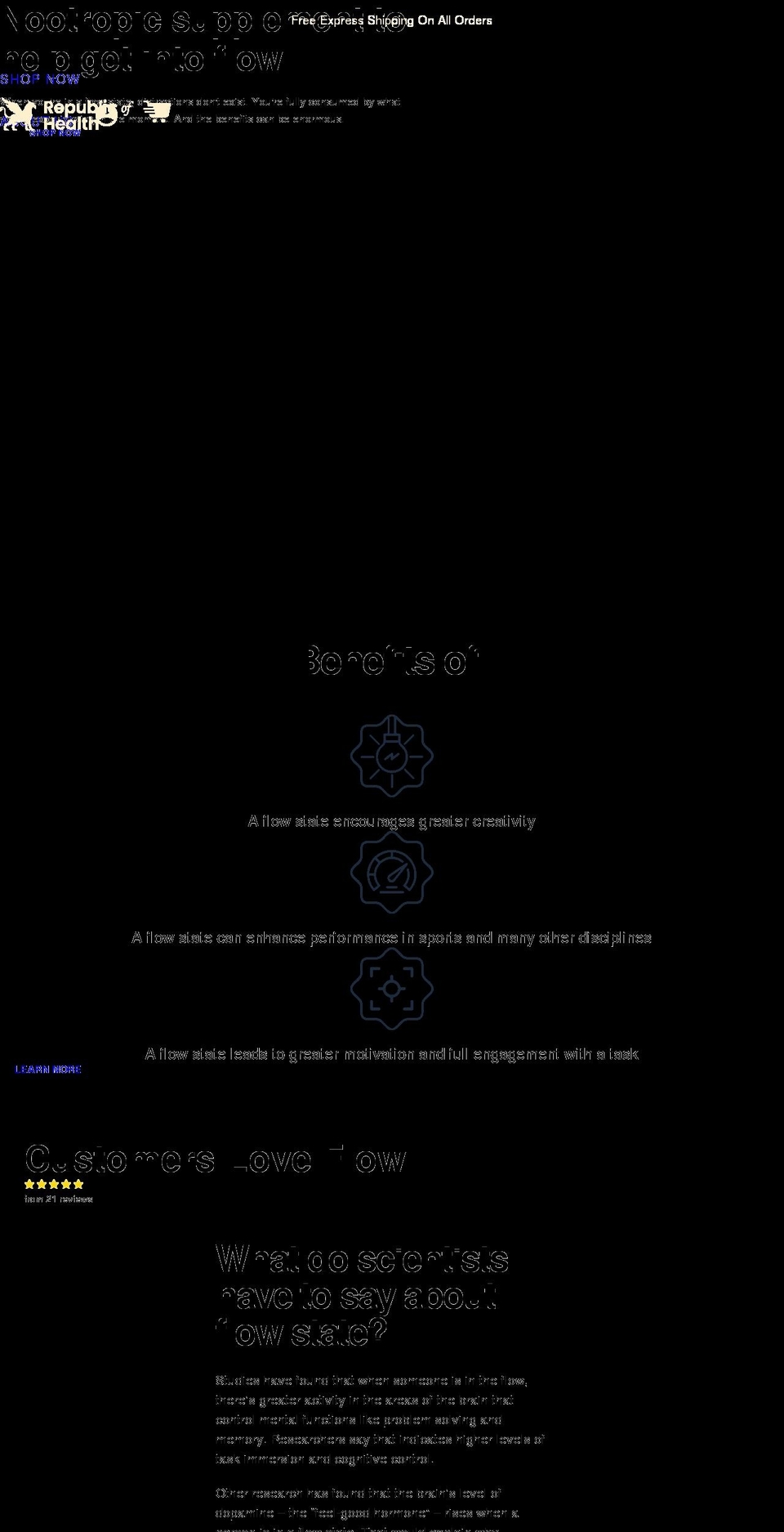 republicofhealth.org shopify website screenshot