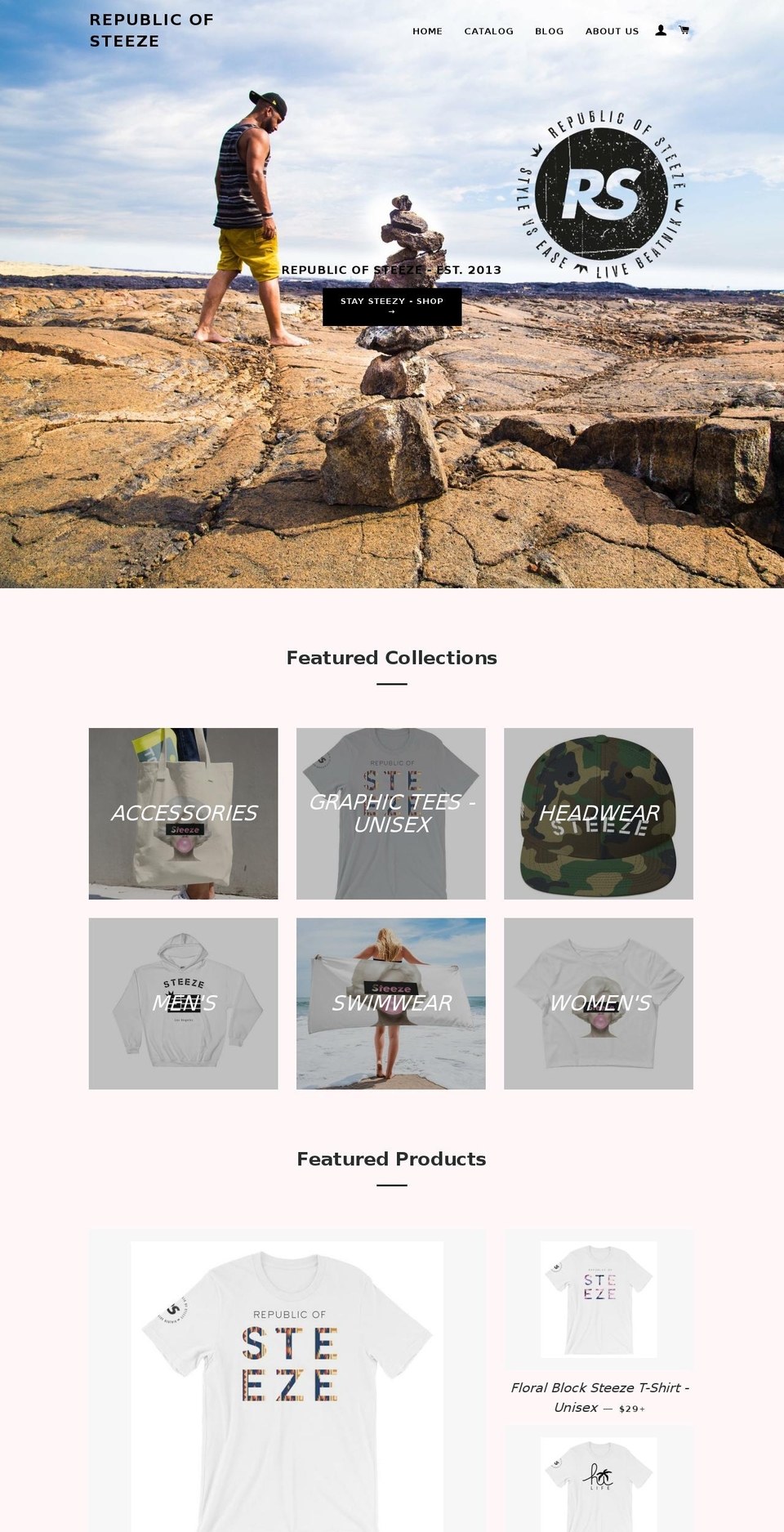 republicofsteeze.com — Shopify storefront screenshot