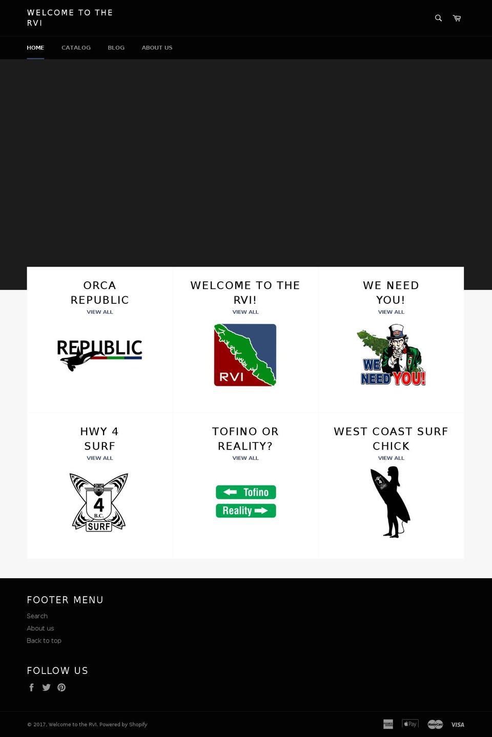 republicofvancouverisland.com shopify website screenshot