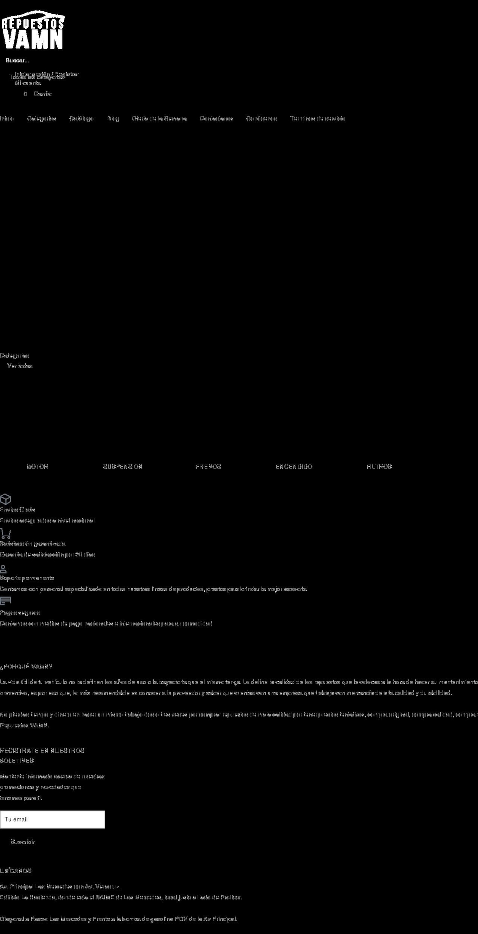 repuestosvamn.com shopify website screenshot