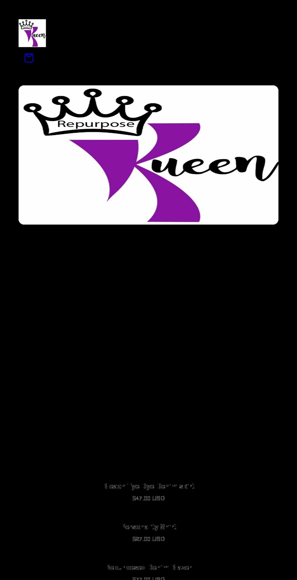 repurposekueen.com shopify website screenshot