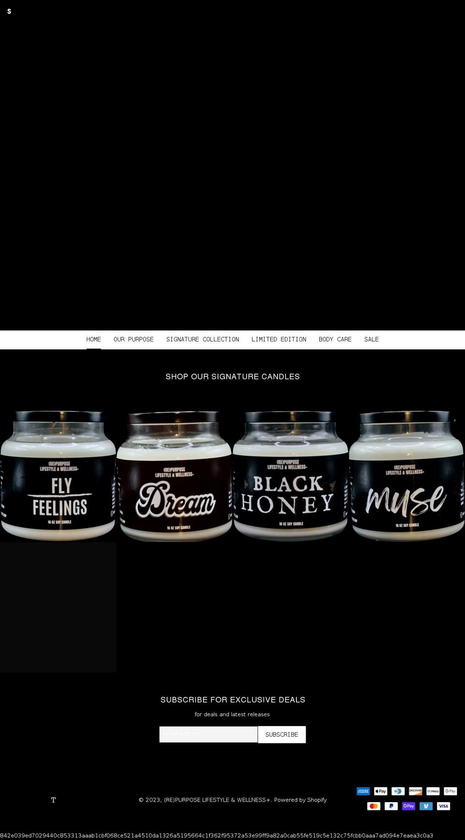 repurposelifestyle.shop shopify website screenshot
