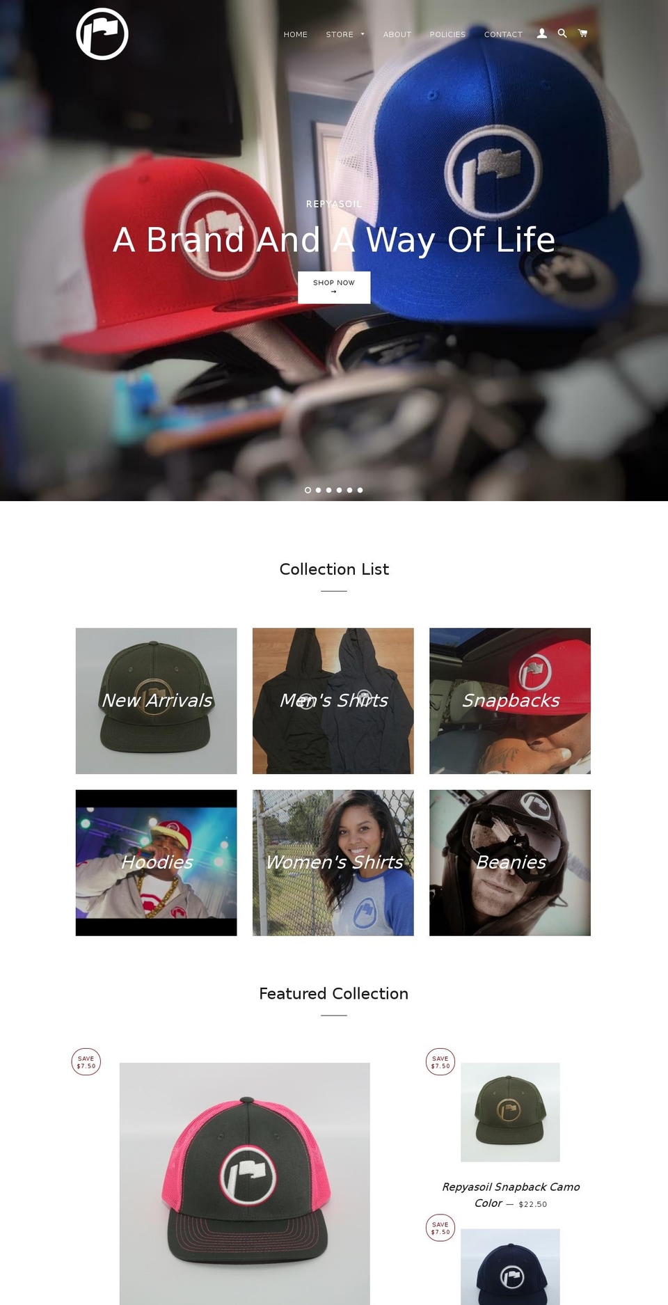 repyasoil.com shopify website screenshot