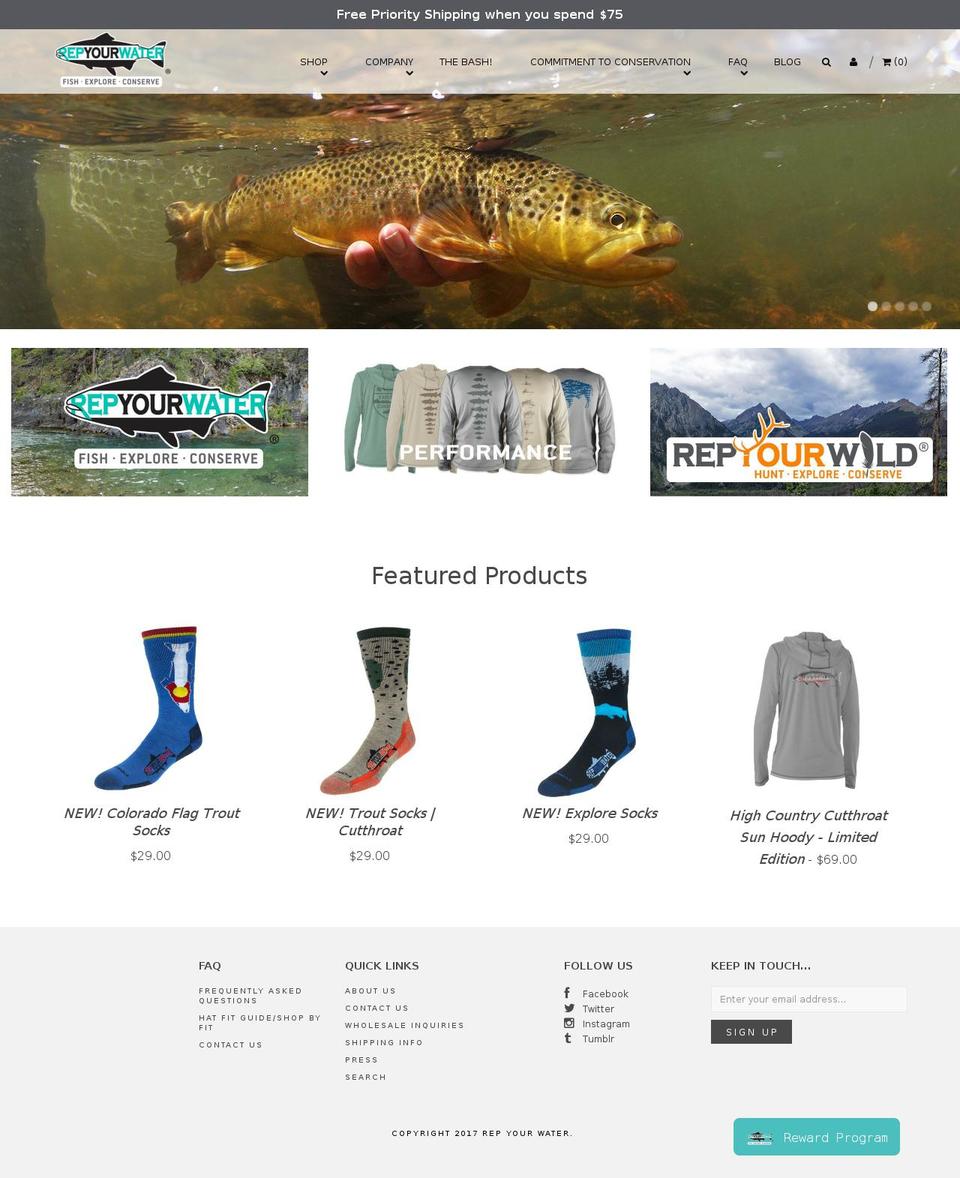 Forester Shopify theme site example repyourwaterfowl.com