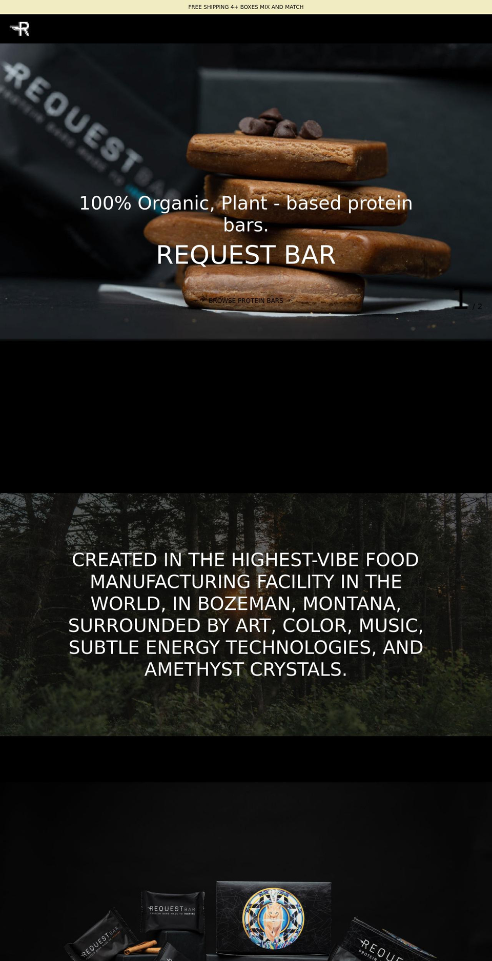 requestbar.com shopify website screenshot