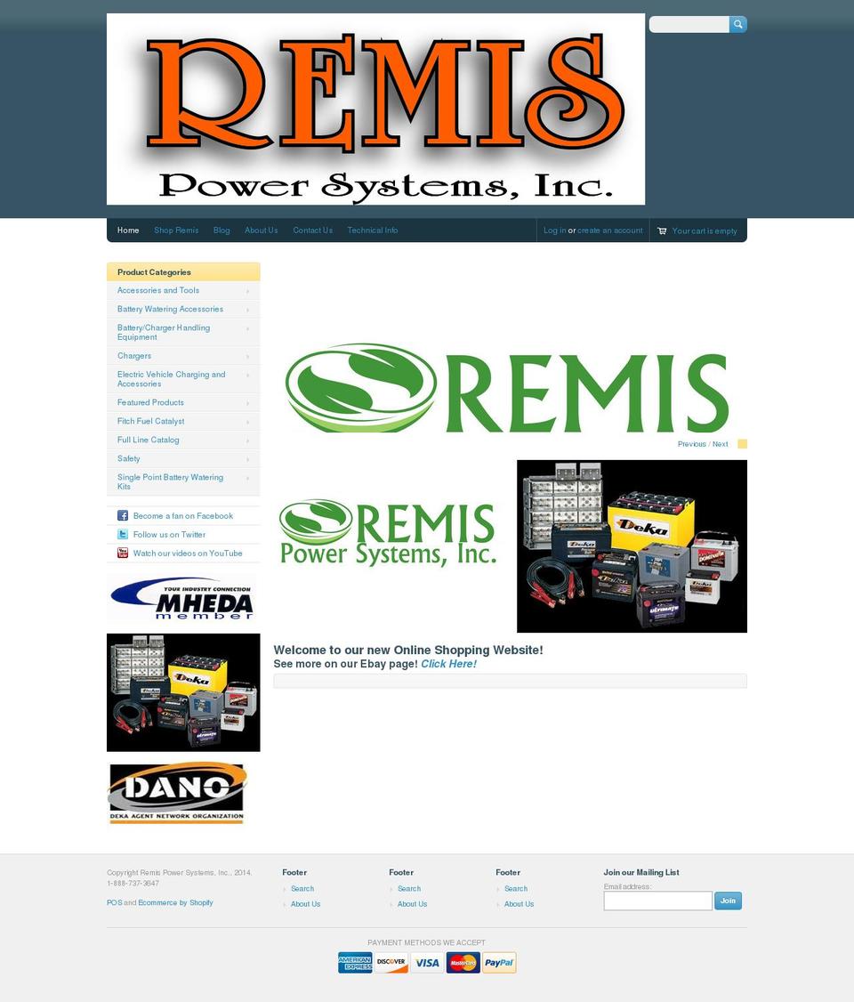 requestremis.com shopify website screenshot