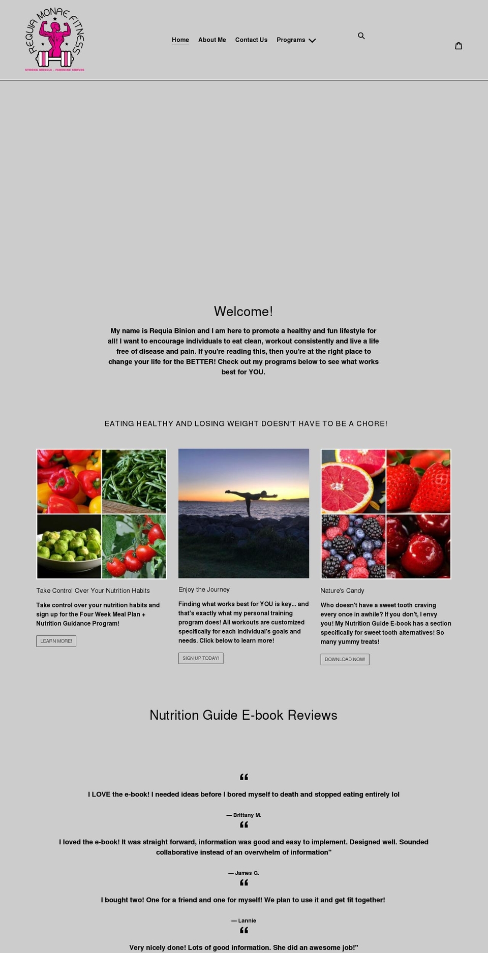 requiamonaefit.com shopify website screenshot