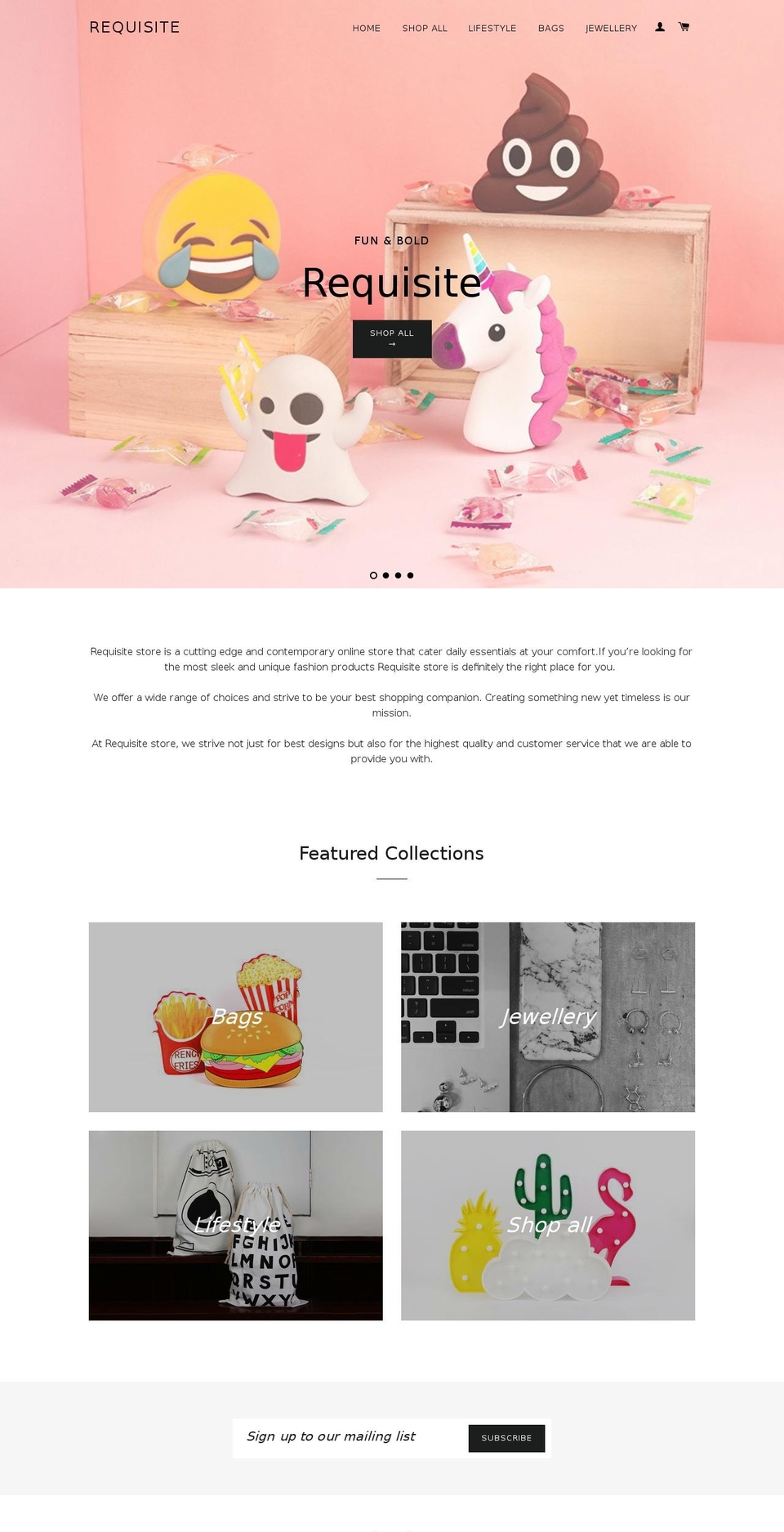 requisitestore.com — Shopify storefront screenshot