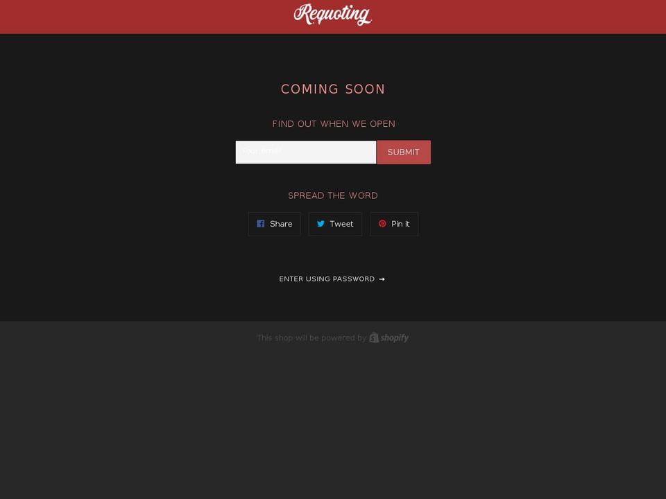 requoting.com — Shopify storefront screenshot