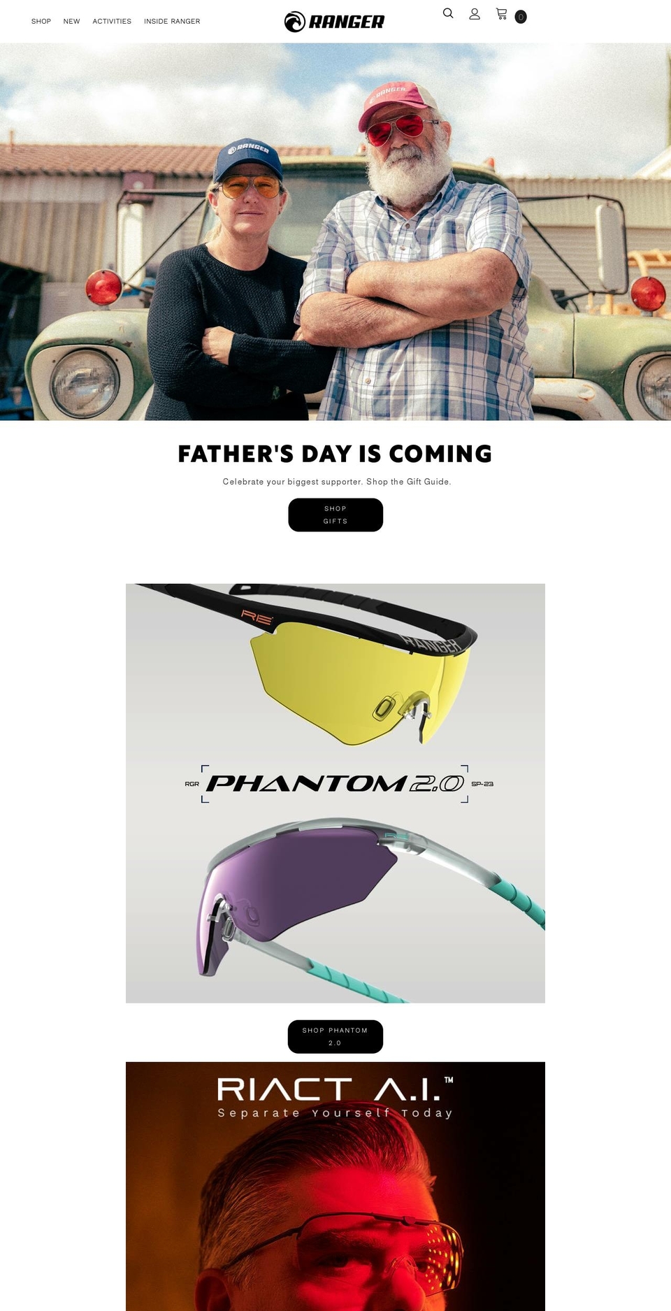 reranger.com shopify website screenshot