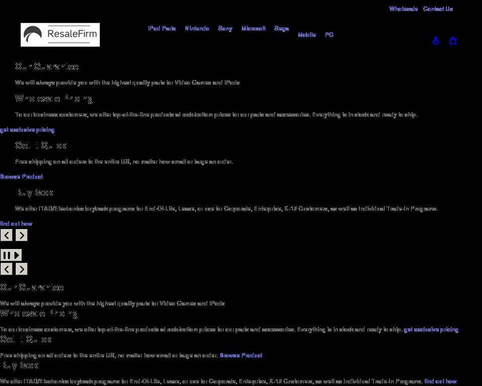 resalefirm.com shopify website screenshot
