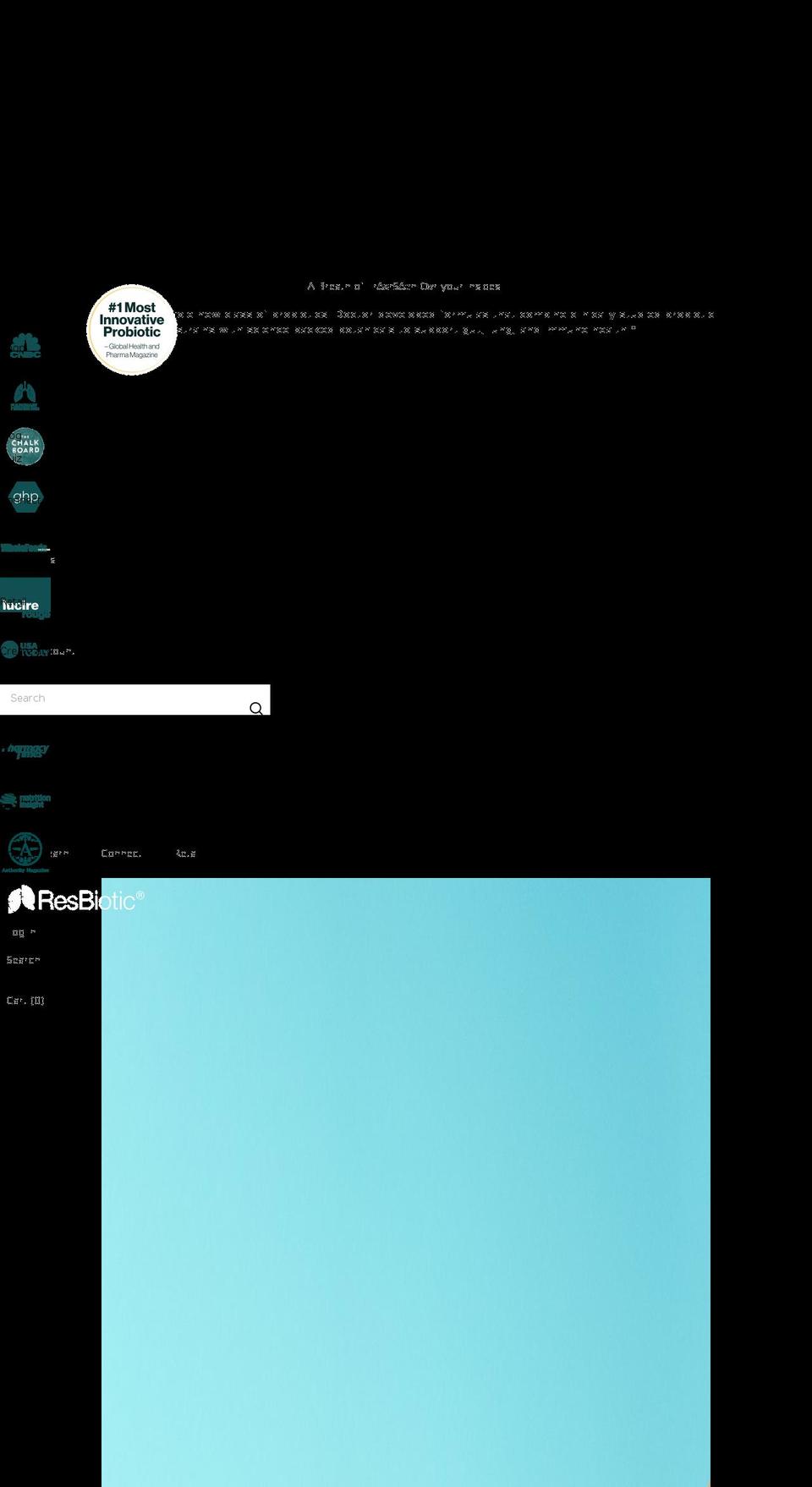 resbiotic.com shopify website screenshot