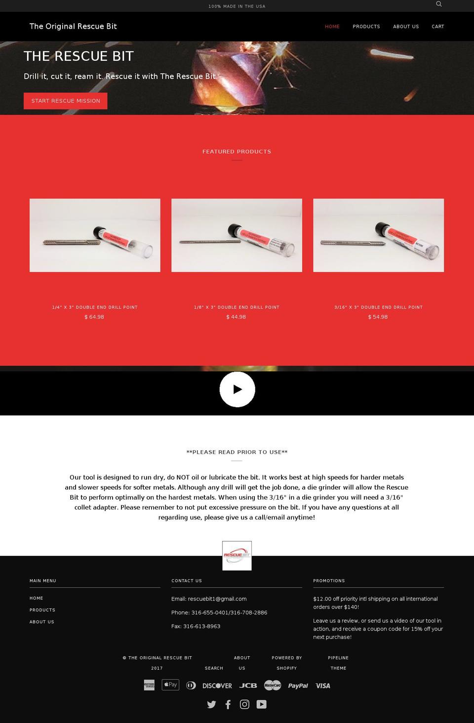rescuebit.com shopify website screenshot