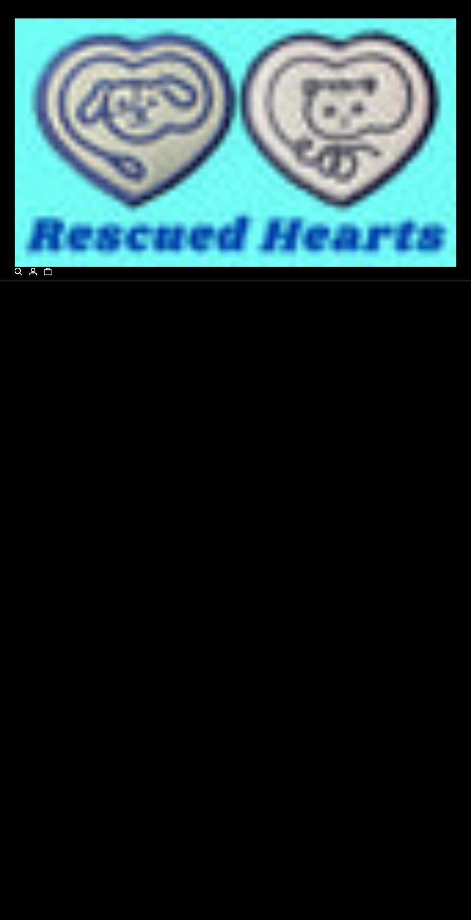 rescuedhearts.com shopify website screenshot