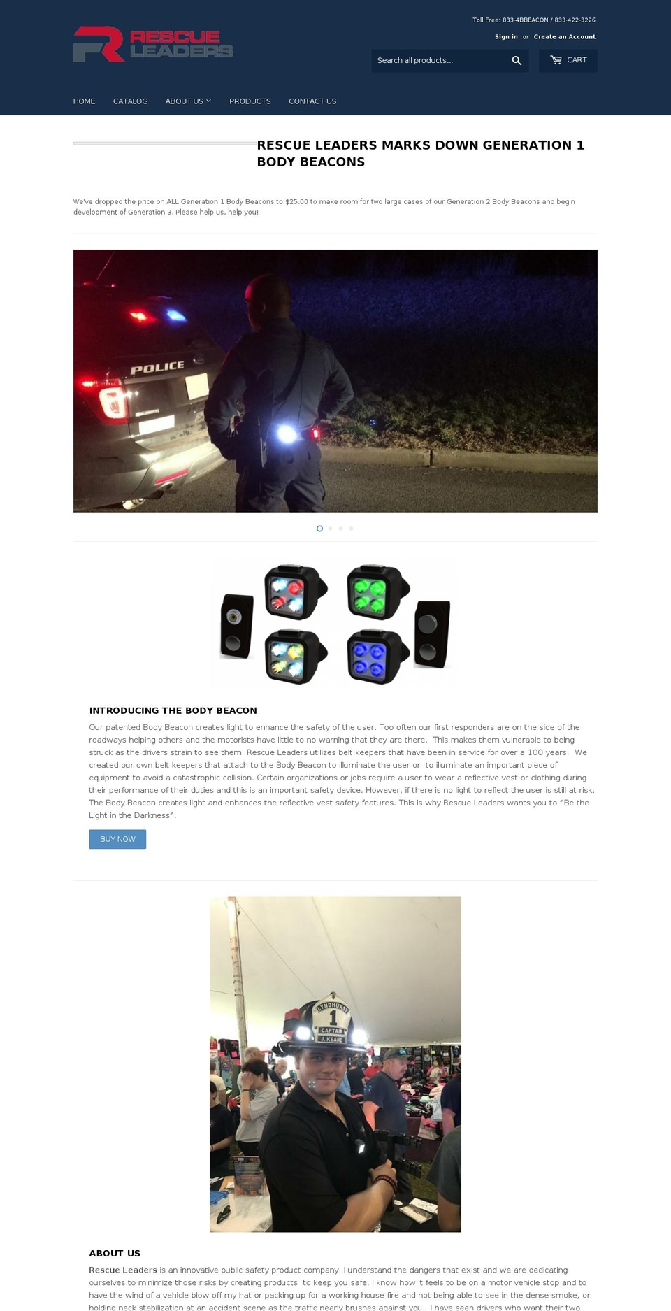 rescueleaders.com shopify website screenshot