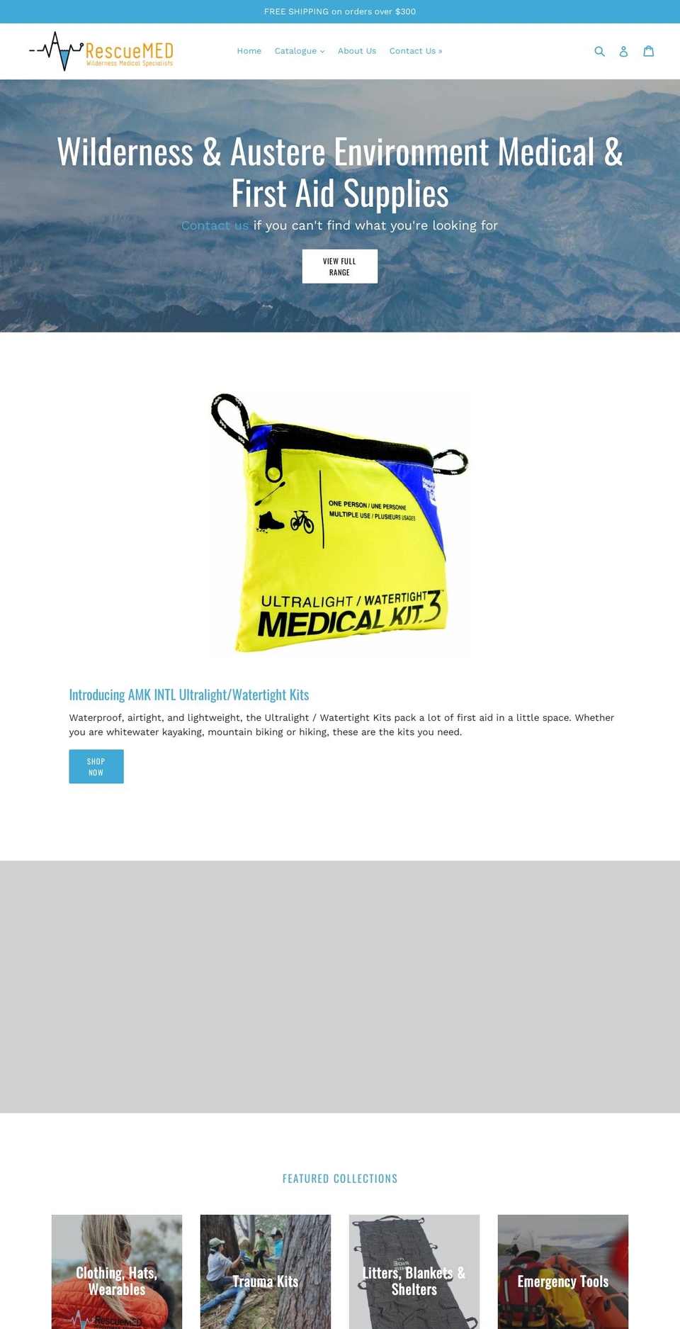 rescuemedstore.com.au shopify website screenshot