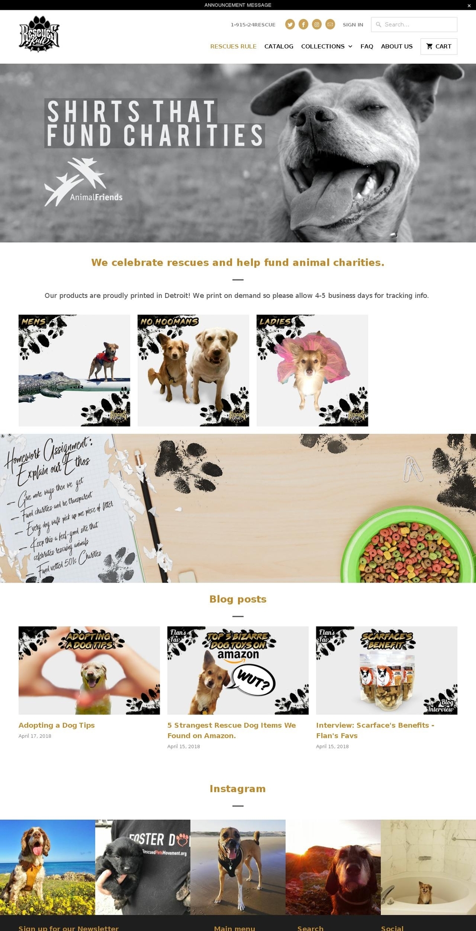 rescuesrule.com — Shopify storefront screenshot