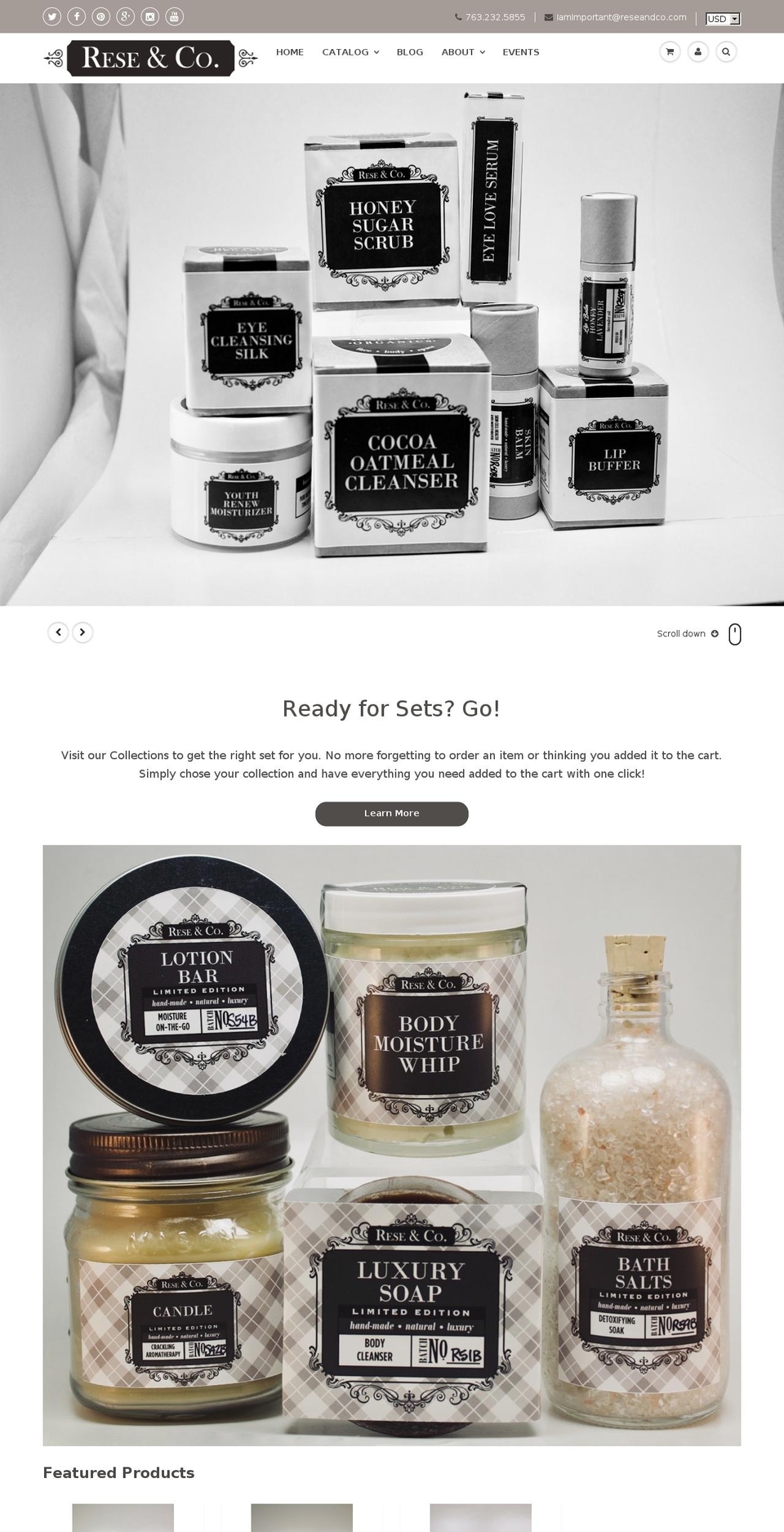 reseandco.com shopify website screenshot