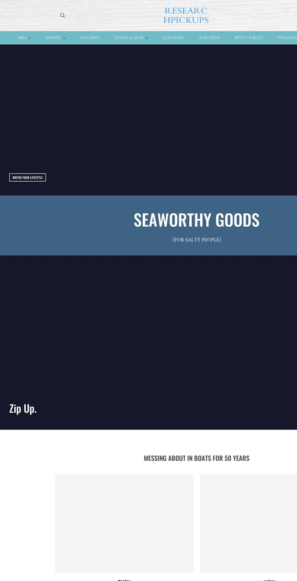 researchpickups.com shopify website screenshot