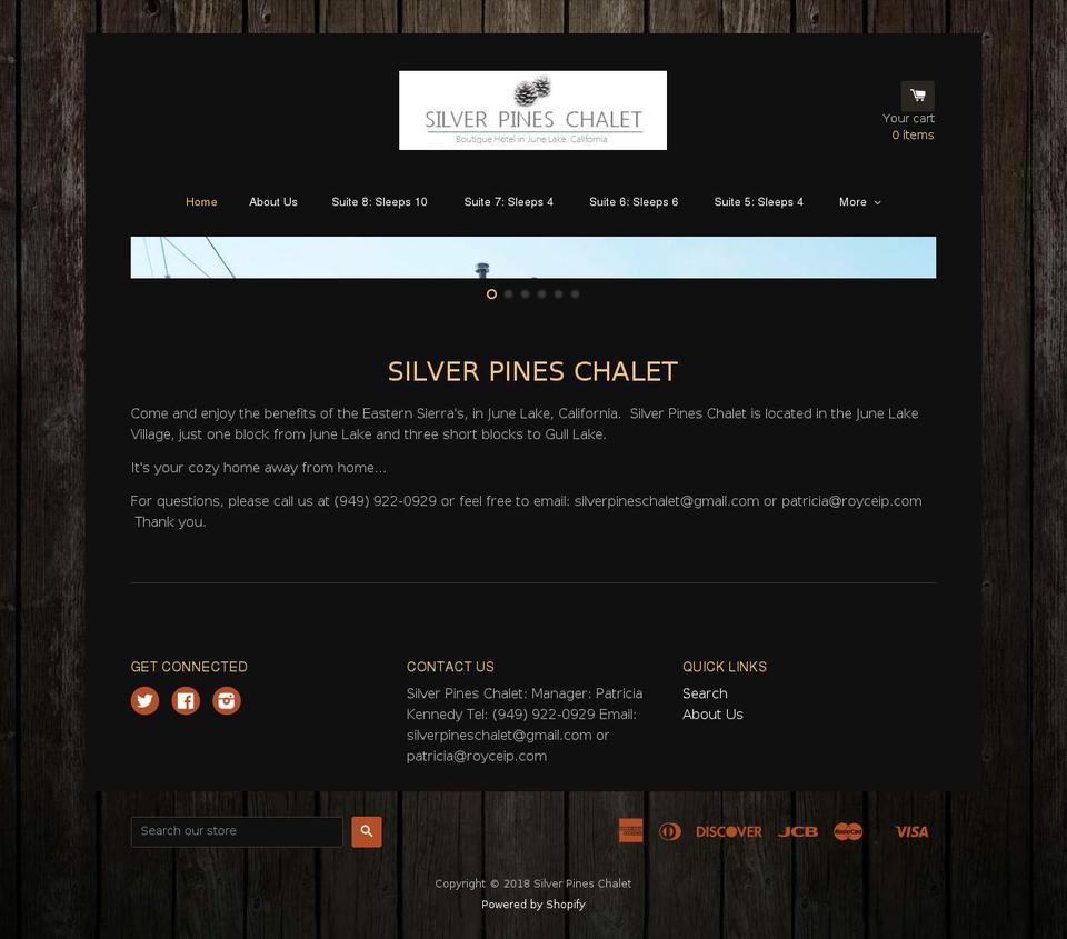 reservationsjunelake.com — Shopify storefront screenshot