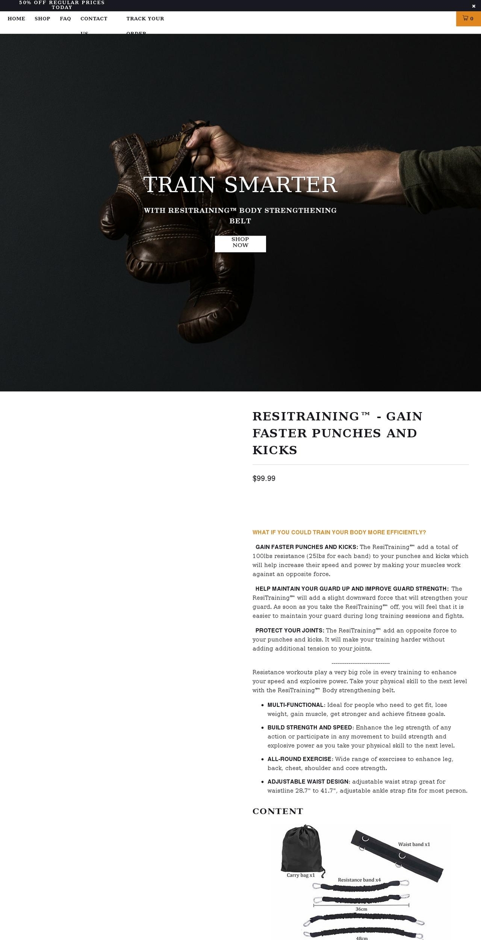 resi-training.com shopify website screenshot