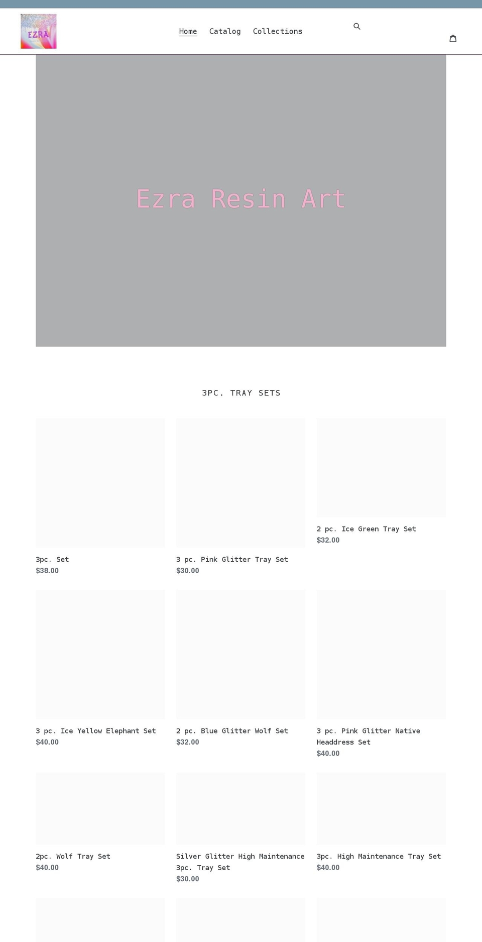 resignartdesignbyezra.com shopify website screenshot